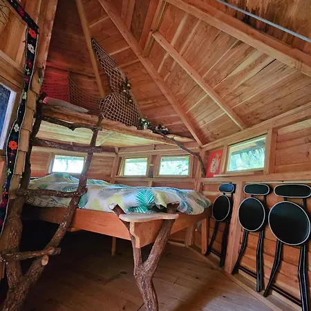 Cabane Dans Les Arbres - Les Lutins Mechmont Exterior foto